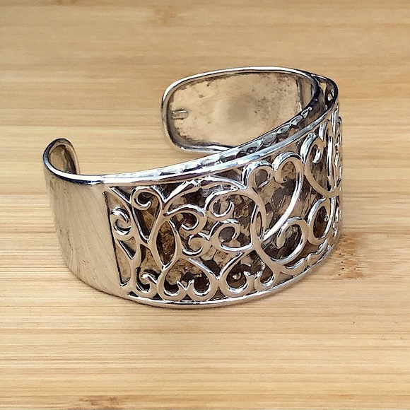 $286 All Sterling Estate Cuff 61gr. Marked K*925 China - Picture 4 of 8